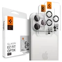 Spigen Optik Pro iPhone 17 Pro / 17 Pro Max Camera Protector Zilver (2-Pack)