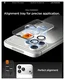 Spigen Optik Pro iPhone 17 Pro / 17 Pro Max Camera Protector Zilver (2-Pack) afbeelding 3