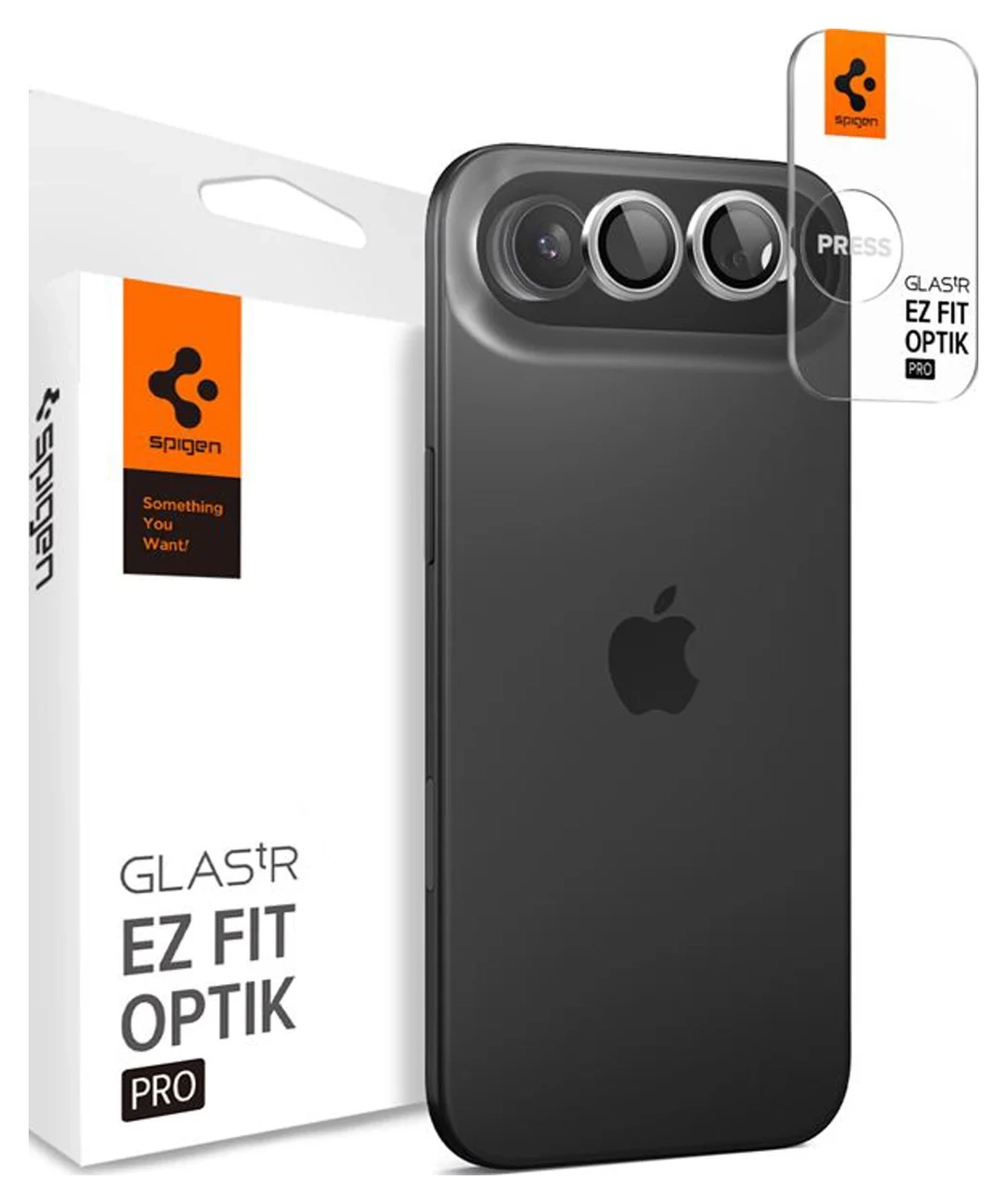 Spigen EZ Fit Optik Pro iPhone Air Camera Lens Protector Zilver (2-Pack) afbeelding 1