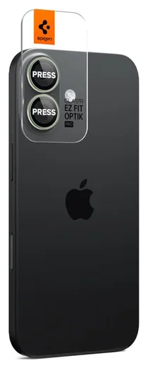 Spigen EZ Fit Optik Pro iPhone 17/16/16 Plus Camera Protector Groen (2-Pack) afbeelding 8