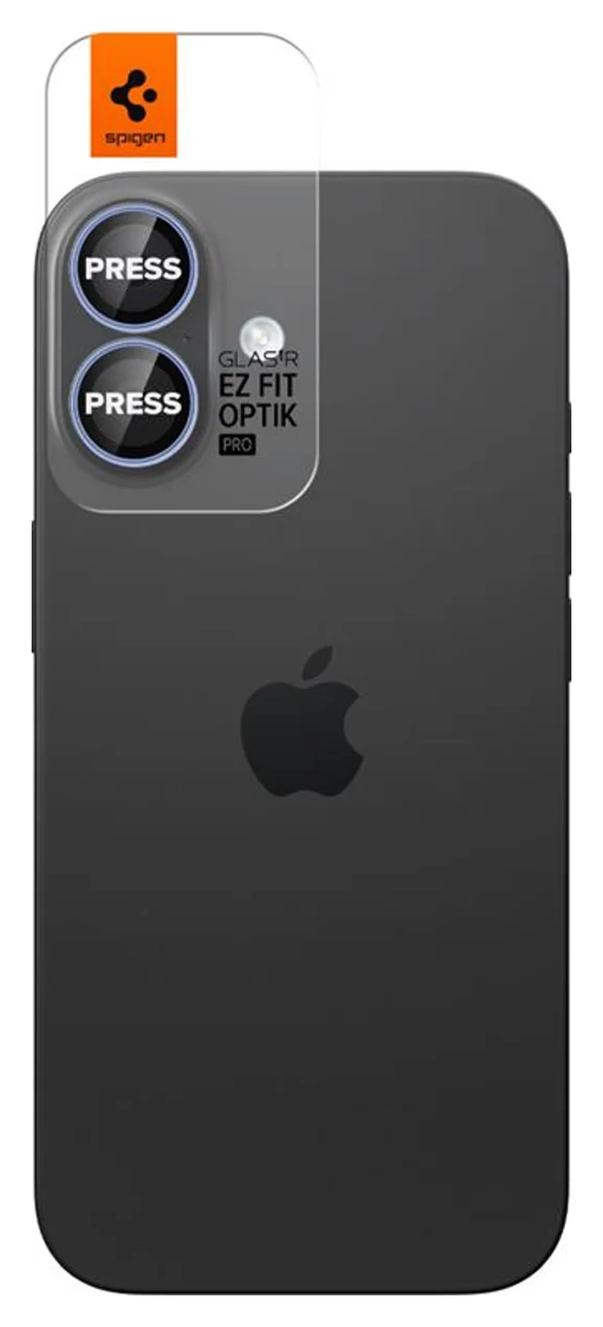 Spigen EZ Fit Optik Pro iPhone 17/16/16 Plus Camera Protector Blauw (2-Pack) afbeelding 10