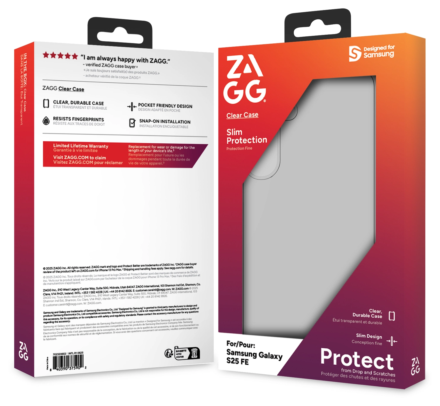 ZAGG Clear Case Samsung Galaxy S25 FE Hoesje Back Cover Transparant afbeelding 7