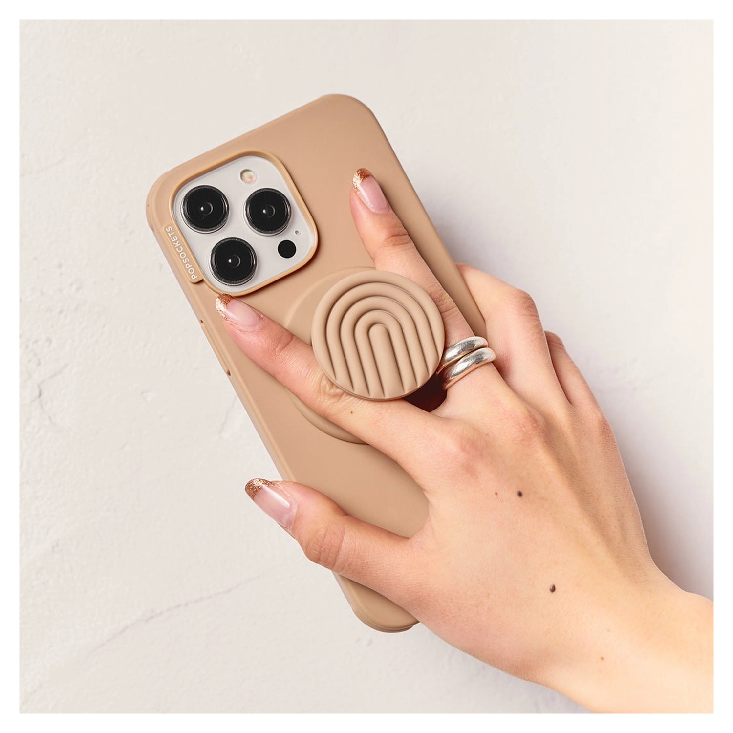 PopSockets PopGrip voor MagSafe Greep en Standaard Curves Latte afbeelding 3