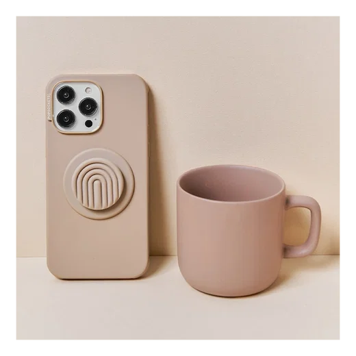 PopSockets PopGrip voor MagSafe Greep en Standaard Curves Latte afbeelding 4