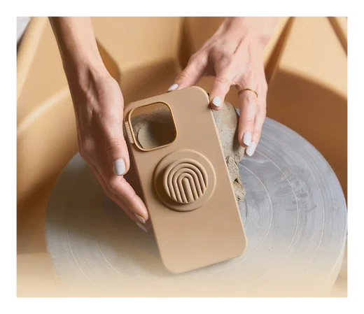 PopSockets PopGrip voor MagSafe Greep en Standaard Curves Latte afbeelding 5