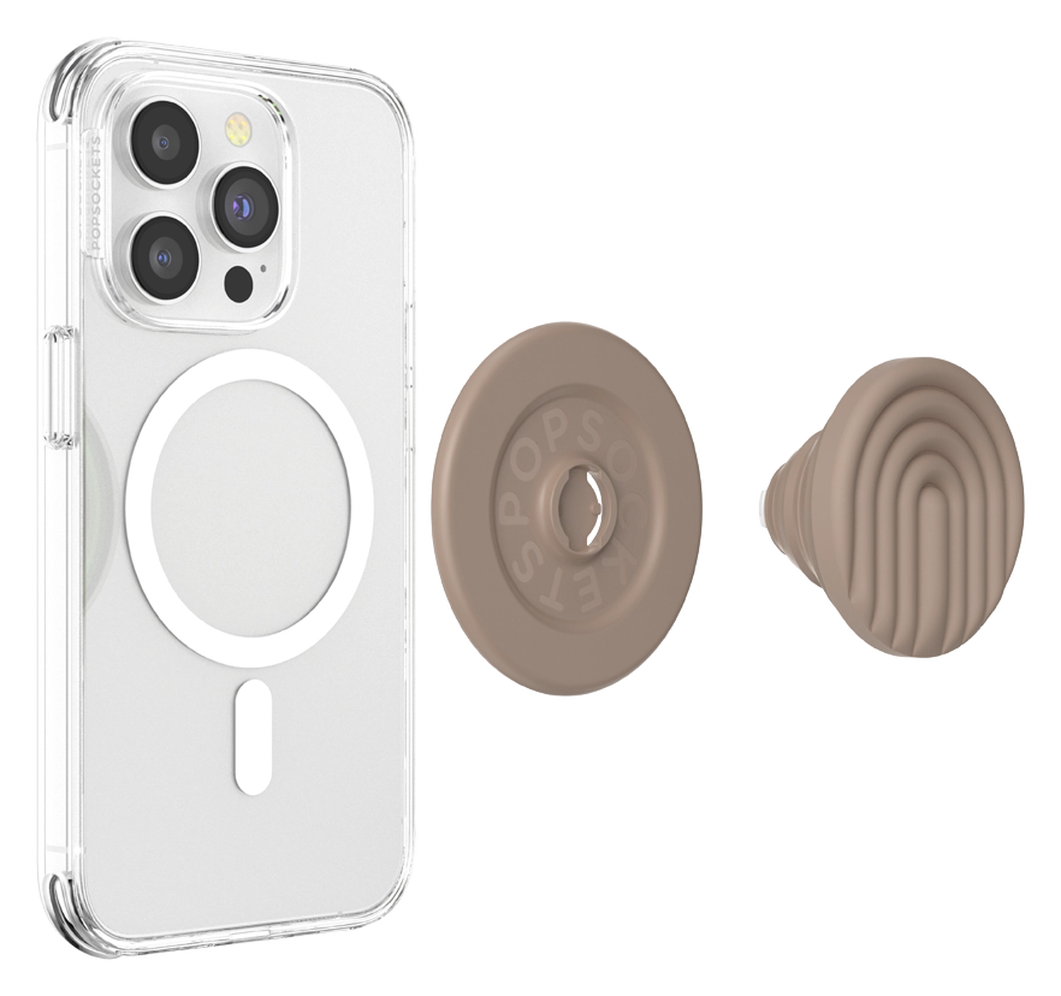 PopSockets PopGrip voor MagSafe Greep en Standaard Curves Latte afbeelding 9
