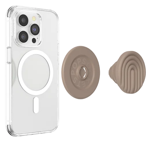 PopSockets PopGrip voor MagSafe Greep en Standaard Curves Latte afbeelding 9