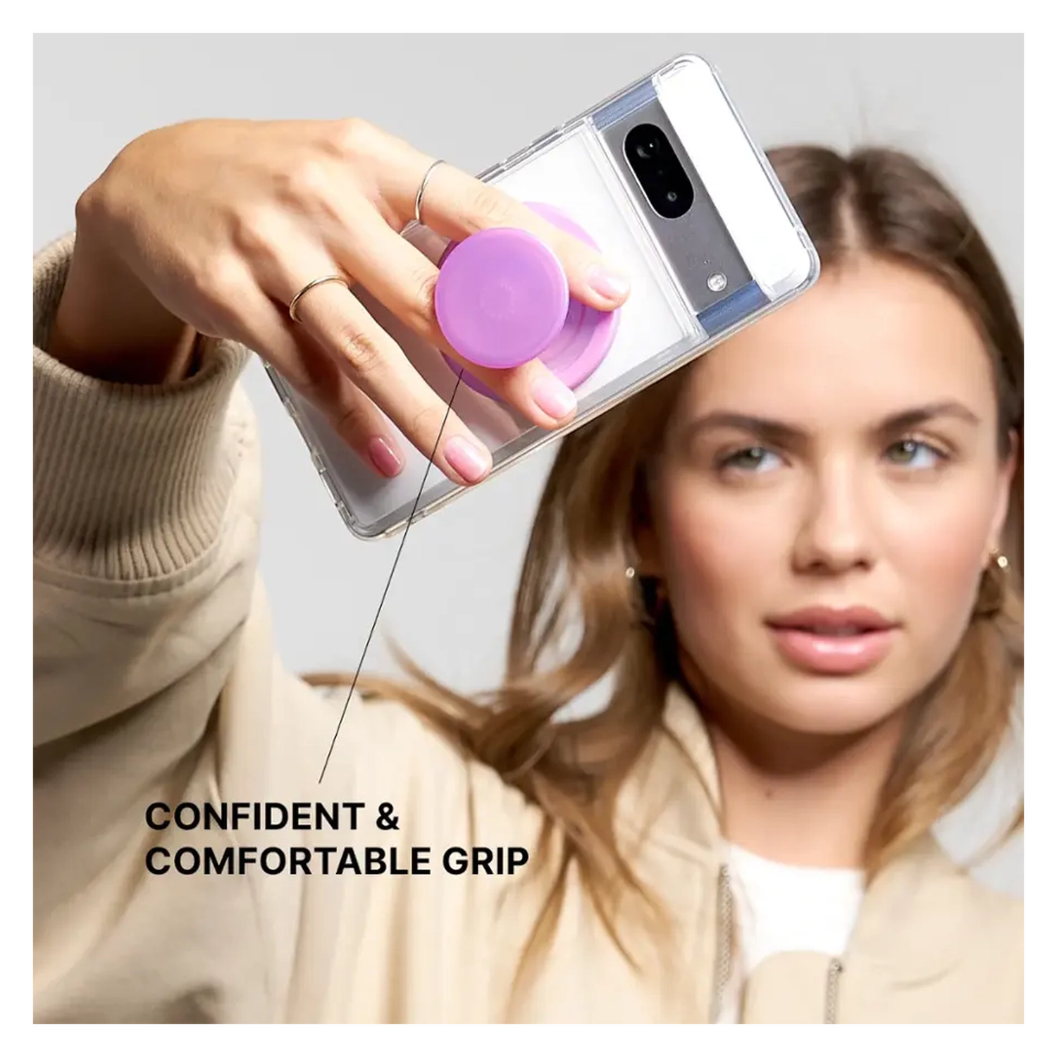 PopSockets PopGrip voor MagSafe Greep en Standaard Coconut Creme afbeelding 5