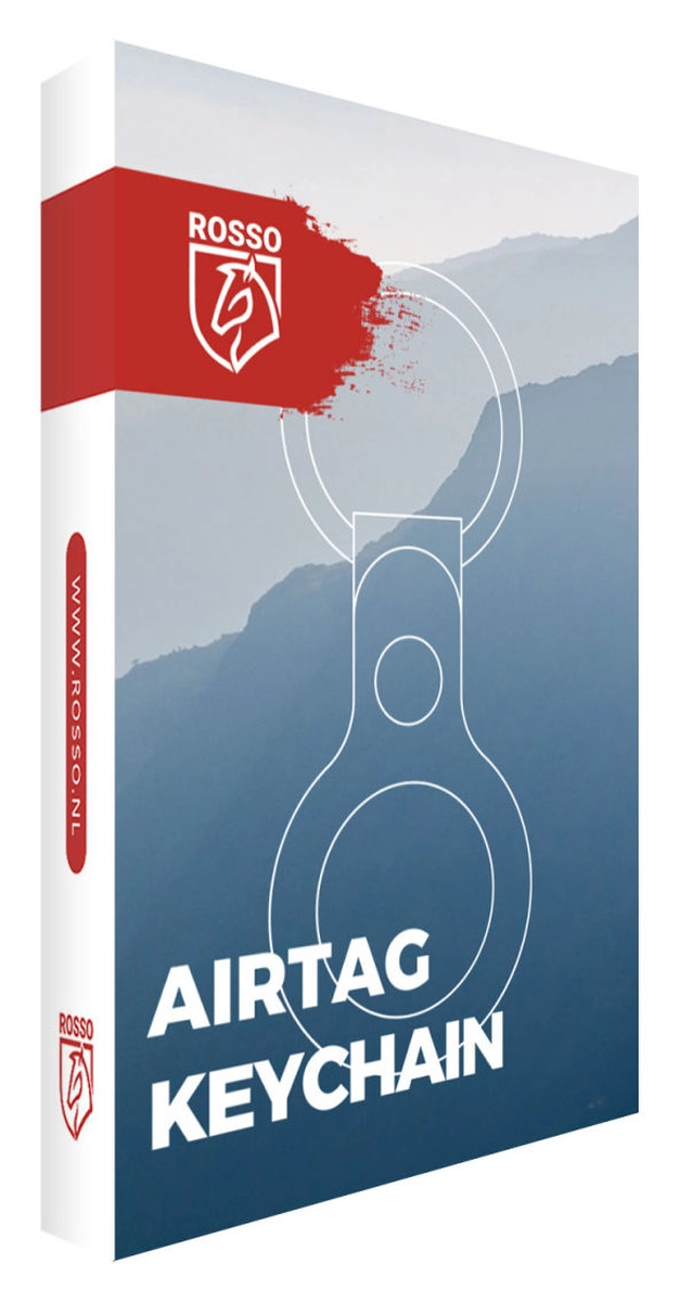 Rosso Deluxe Apple AirTag Sleutelhanger Echt Leer Hoesje 4-Pack Bruin afbeelding 12