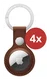 Rosso Deluxe Apple AirTag Sleutelhanger Echt Leer Hoesje 4-Pack Bruin afbeelding 3
