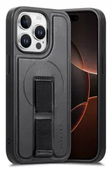 Apple iPhone 14 Pro MagSafe Hoesje met Polsband Zwart afbeelding