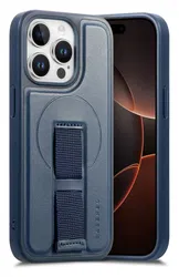 Apple iPhone 14 Pro MagSafe Hoesje met Polsband Blauw afbeelding