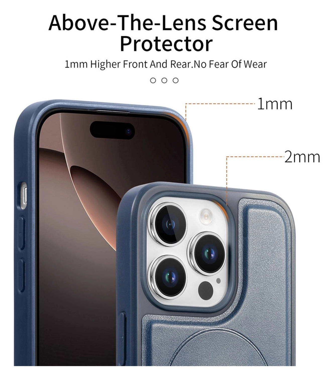 Apple iPhone 14 Pro MagSafe Hoesje met Polsband Blauw afbeelding 3