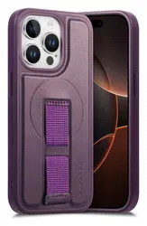 Apple iPhone 14 Pro MagSafe Hoesje met Polsband Paars afbeelding