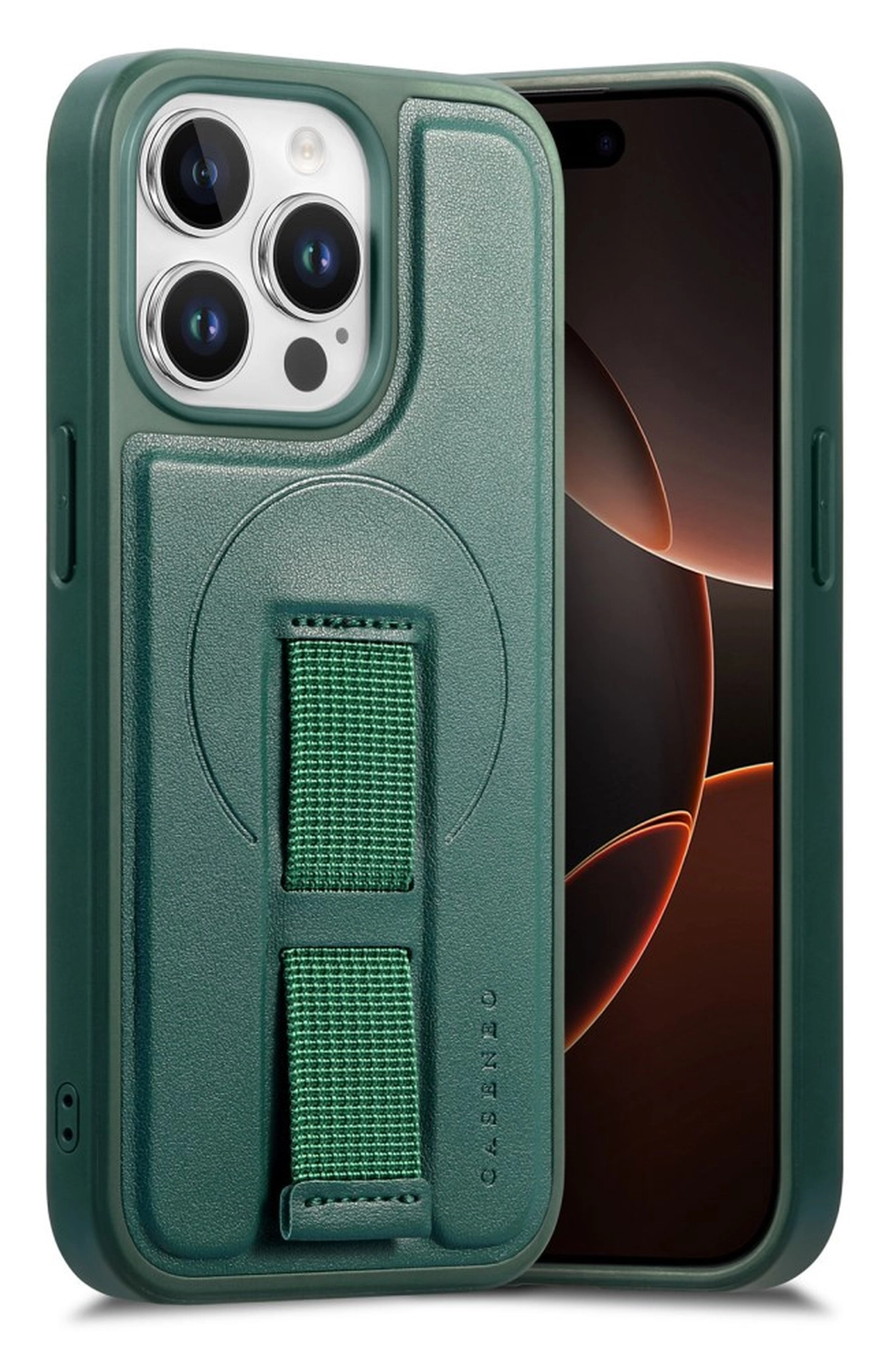 Apple iPhone 14 Pro MagSafe Hoesje met Polsband Groen afbeelding 1