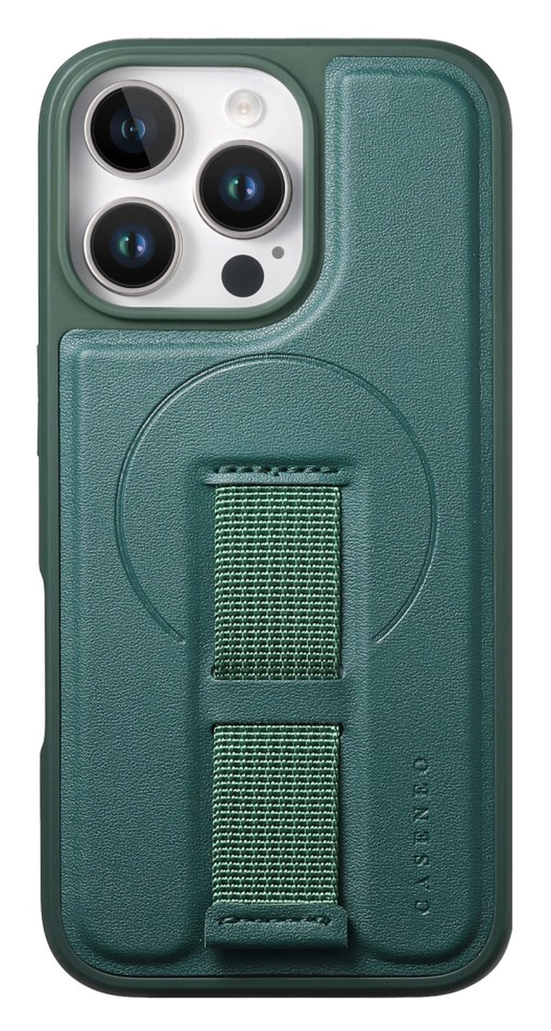 Apple iPhone 14 Pro MagSafe Hoesje met Polsband Groen afbeelding 2