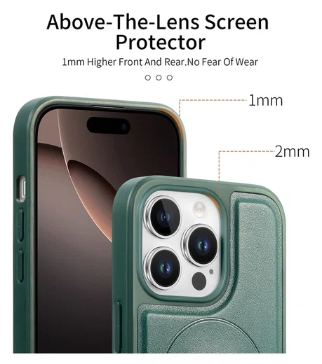 Apple iPhone 14 Pro MagSafe Hoesje met Polsband Groen afbeelding 3
