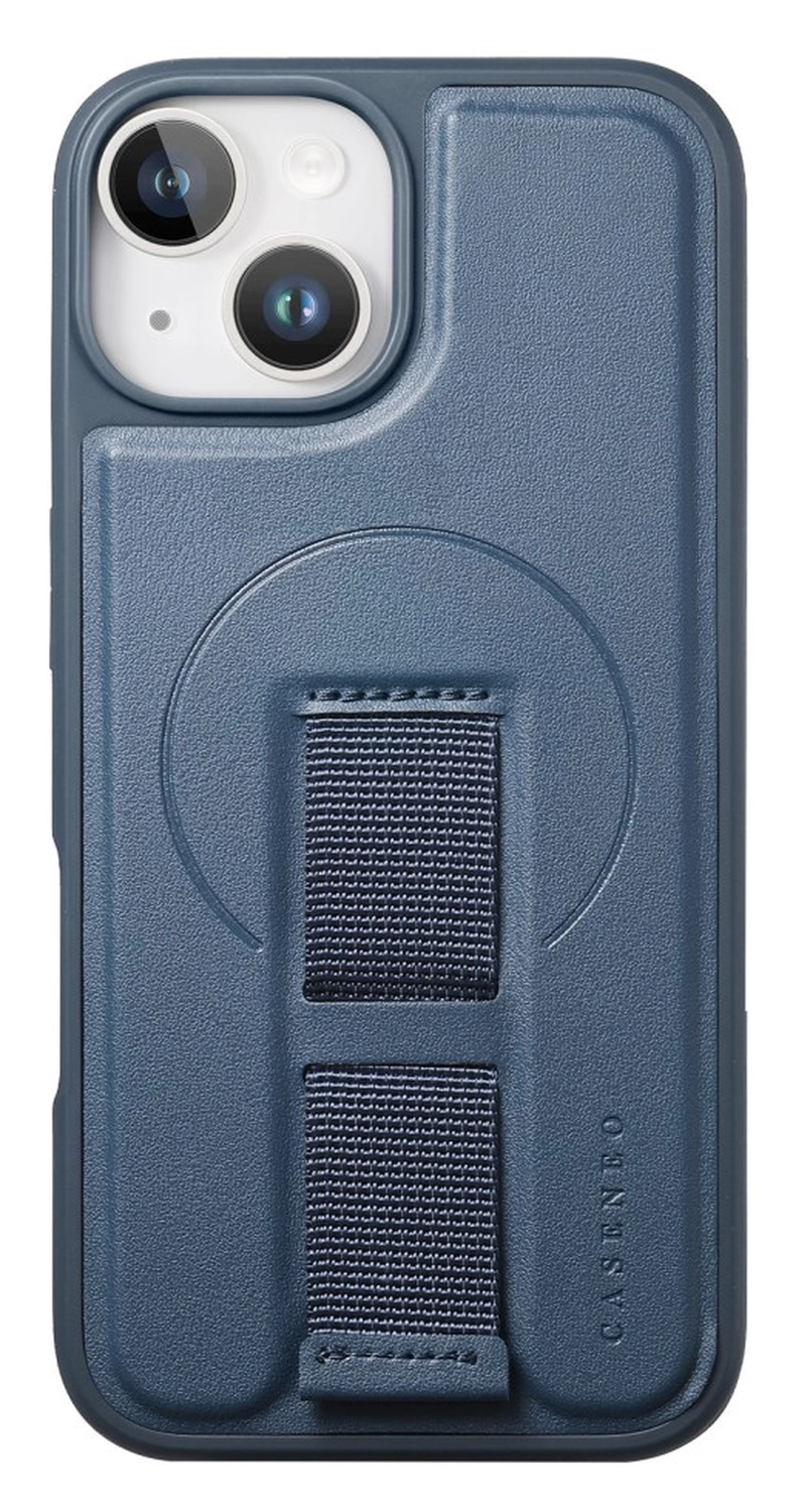 Apple iPhone 15 MagSafe Hoesje met Polsband Blauw afbeelding 2