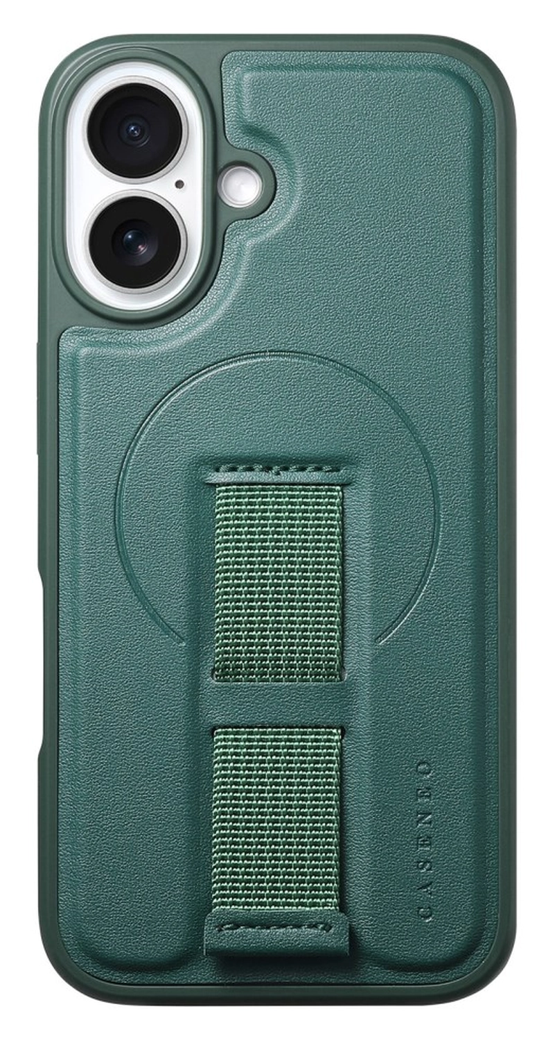 Apple iPhone 16 MagSafe Hoesje met Polsband Groen afbeelding 2