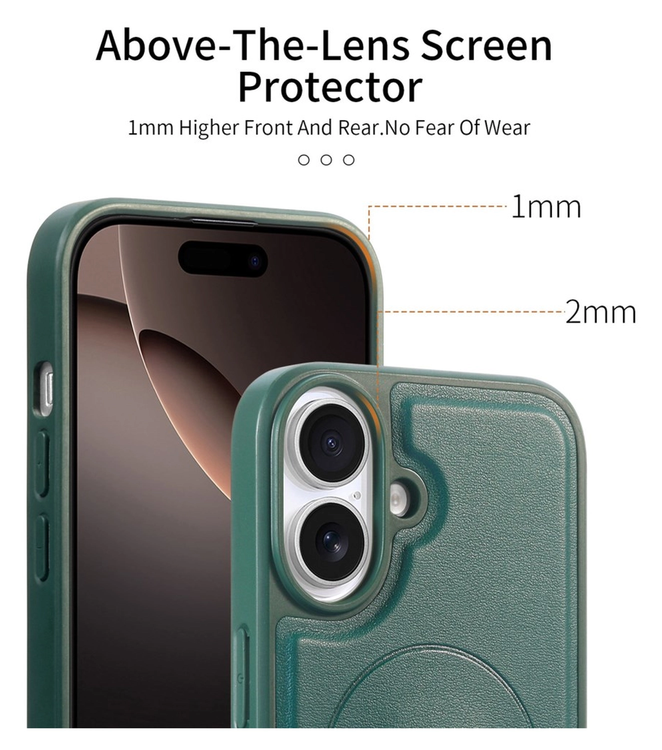 Apple iPhone 16 MagSafe Hoesje met Polsband Groen afbeelding 3