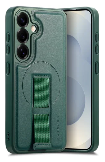 Samsung Galaxy S24 / S25 MagSafe Hoesje met Polsband Groen afbeelding 1