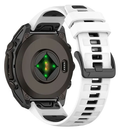 Universeel Garmin QuickFit 22MM Bandje Siliconen Gespsluiting Wit afbeelding 2