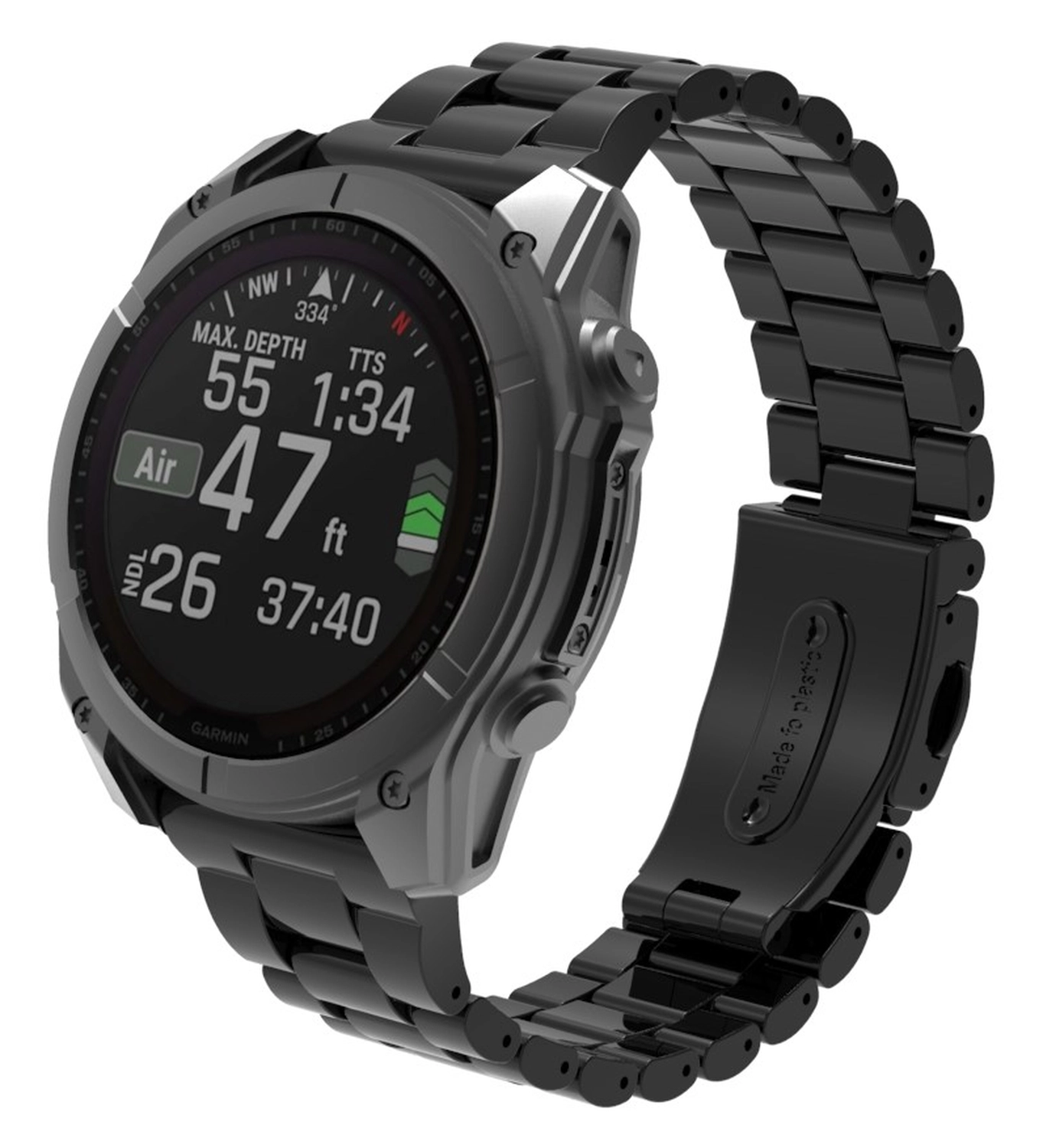 Universeel Garmin Quickfit 20MM Bandje Kunststof Zwart afbeelding 3
