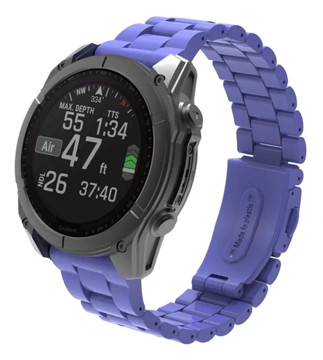 Universeel Garmin Quickfit 20MM Bandje Kunststof Blauw afbeelding 3