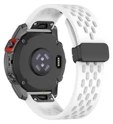 Universeel Garmin Quickfit 20MM Bandje met Gesp Siliconen Wit afbeelding