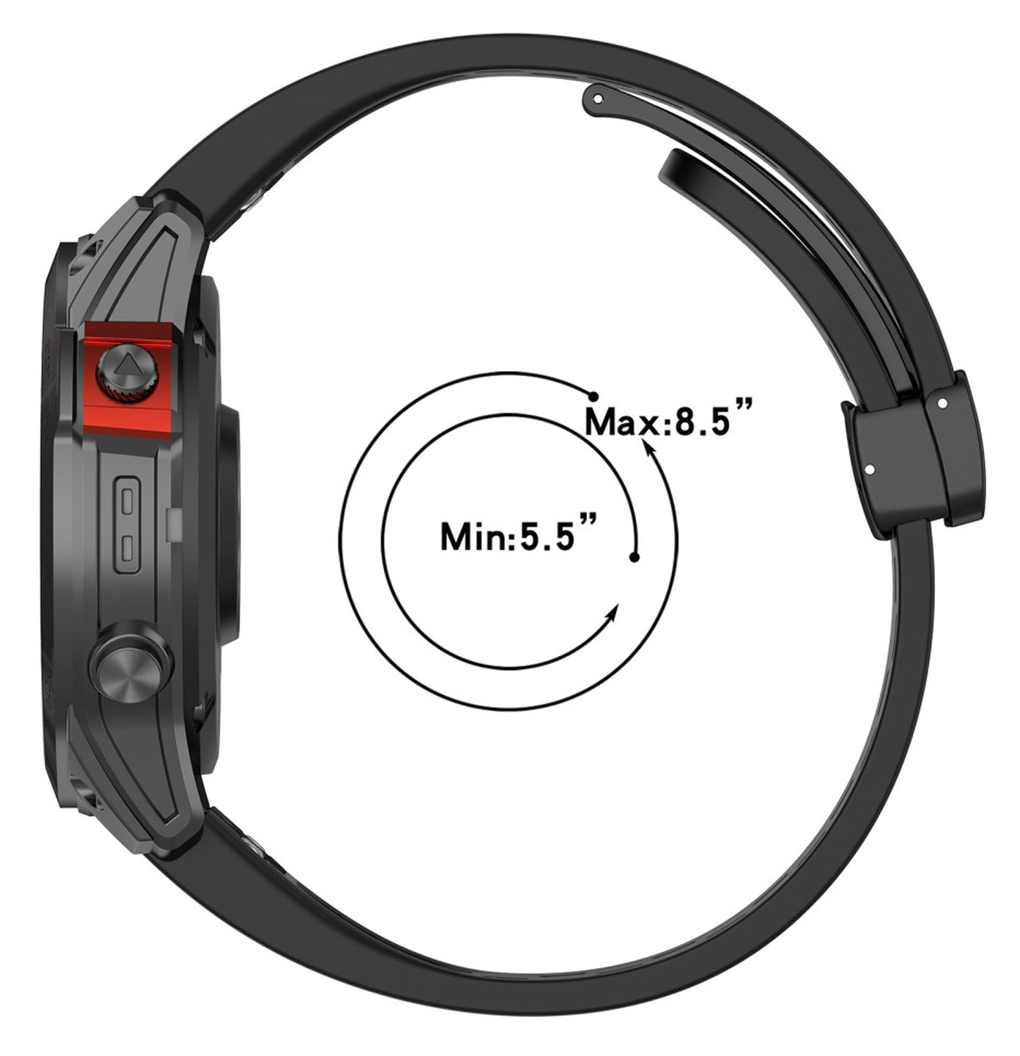 Universeel Garmin Quickfit 20MM Bandje met Gesp Siliconen Wit afbeelding 9