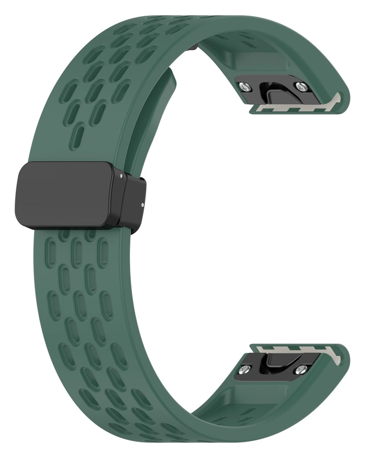 Universeel Garmin Quickfit 20MM Bandje met Gesp Siliconen Groen afbeelding 2