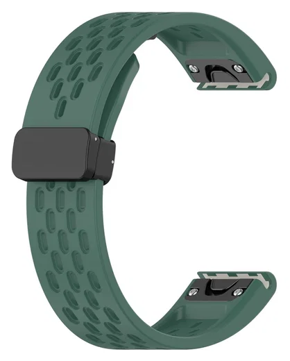 Universeel Garmin Quickfit 20MM Bandje met Gesp Siliconen Groen afbeelding 2