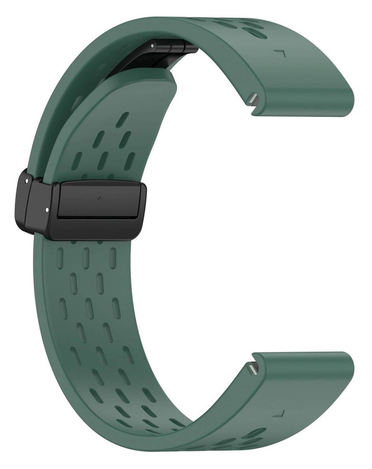 Universeel Garmin Quickfit 20MM Bandje met Gesp Siliconen Groen afbeelding 3