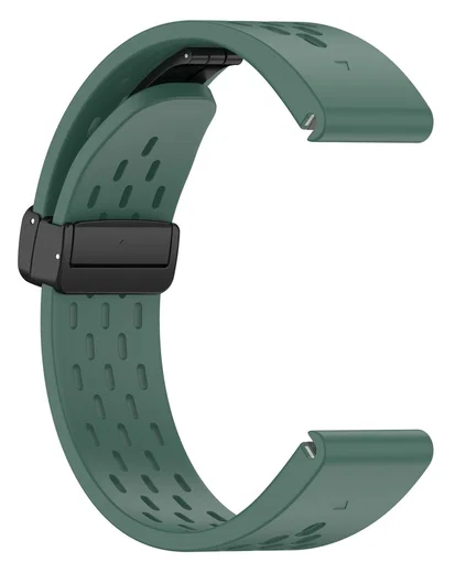 Universeel Garmin Quickfit 20MM Bandje met Gesp Siliconen Groen afbeelding 3