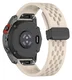 Universeel Garmin Quickfit 20MM Bandje met Gesp Siliconen Beige afbeelding 1