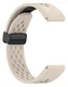 Universeel Garmin Quickfit 20MM Bandje met Gesp Siliconen Beige afbeelding 3