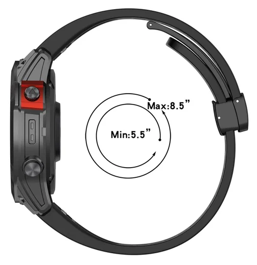 Universeel Garmin Quickfit 20MM Bandje met Gesp Siliconen Beige afbeelding 9