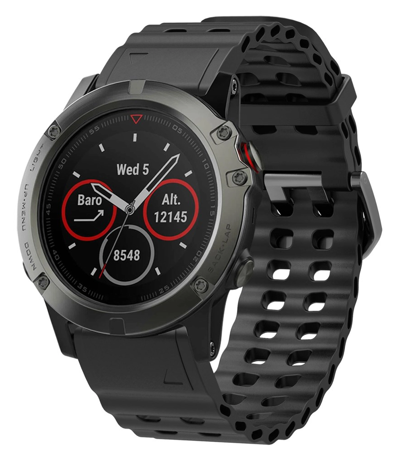 Universeel Garmin Quickfit 26MM Bandje met Gesp Silliconen Zwart afbeelding 4