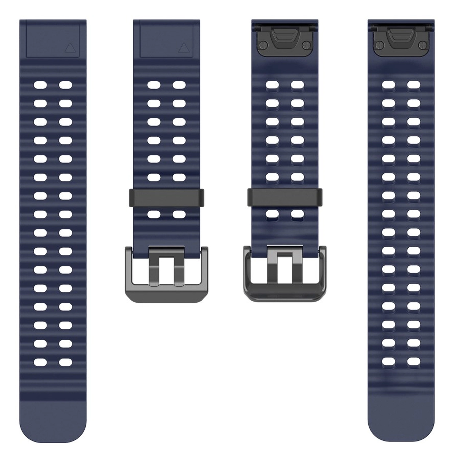 Universeel Garmin Quickfit 26MM Bandje met Gesp Silliconen Blauw afbeelding 2