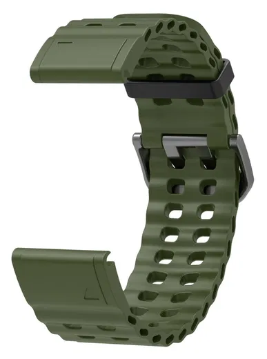 Universeel Garmin Quickfit 26MM Bandje met Gesp Silliconen Groen afbeelding 3