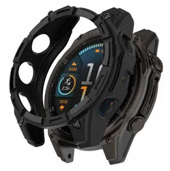 Garmin Fenix 8 47mm Hoesje - TPU Bumper Case - Zwart afbeelding