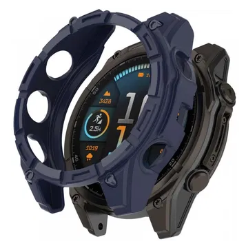 Garmin Fenix 8 47mm Hoesje - TPU Bumper Case - Blauw