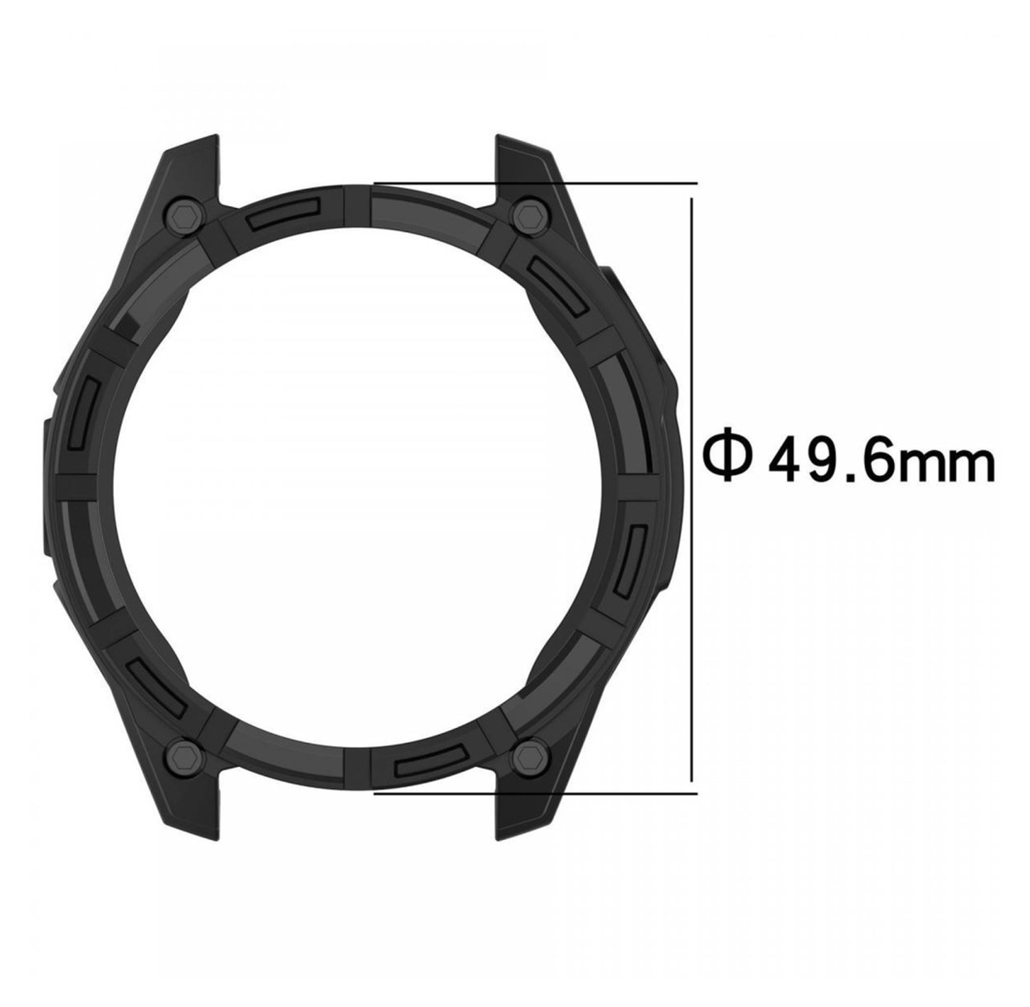 Garmin Fenix 8 47mm Hoesje - TPU Bumper Case - Groen afbeelding 3