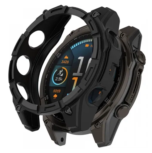 Garmin Fenix 8 51mm Hoesje - TPU Bumper Case - Zwart afbeelding 1