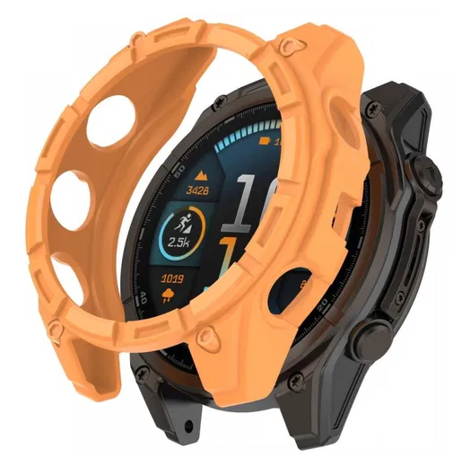 Garmin Fenix 8 43mm Hoesje - TPU Bumper Case - Oranje afbeelding 1