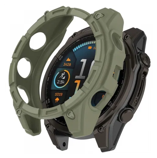 Garmin Fenix 8 43mm Hoesje - TPU Bumper Case - Groen afbeelding 1
