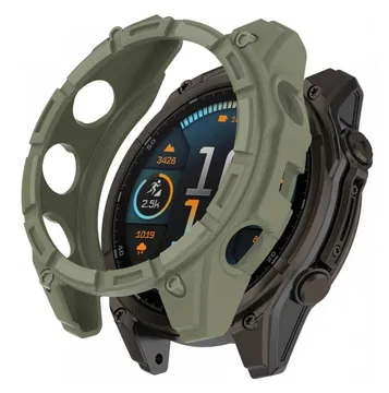 Garmin Fenix 8 43mm Hoesje - TPU Bumper Case - Groen