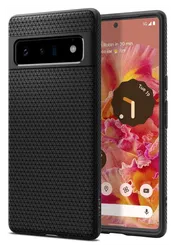 Spigen Liquid Air Google Pixel 6 Pro Hoesje Back Cover Matte Zwart afbeelding