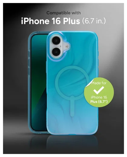 ZAGG Milan Snap Apple iPhone 16 Plus Hoesje MagSafe Back Cover Deep Aurora afbeelding 5