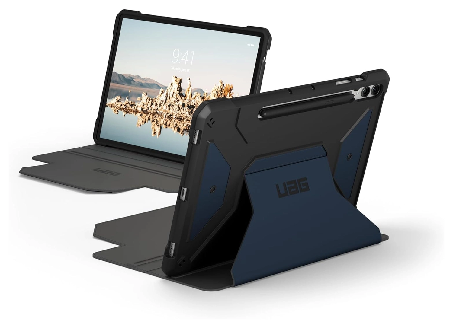 Urban Armor Gear Metropolis SE Samsung Galaxy Tab S9 Plus Hoes Book Case Mallard afbeelding 1